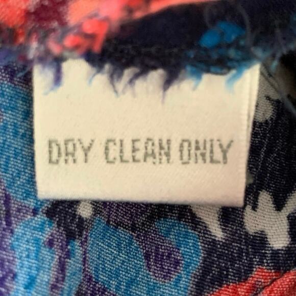 Liz Claiborne Women Vintage 80s Short Sleeve Dress Trad Wife Preppy Blue Size 6 - Picture 5 of 6